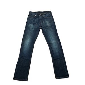 Levis 513 Jeans Mens‎ 29x32 Blue Straight Leg Slim Fit Dark Wash Stretch Flex